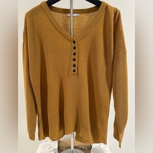 Women’s Waffle Knit Henley